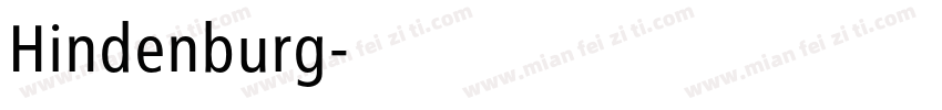 Hindenburg字体转换