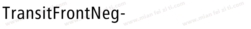 TransitFrontNeg字体转换