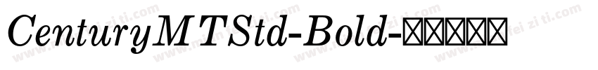 CenturyMTStd-Bold字体转换