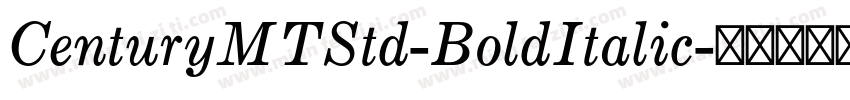 CenturyMTStd-BoldItalic字体转换