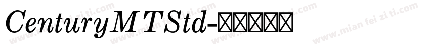 CenturyMTStd字体转换