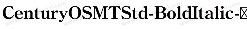 CenturyOSMTStd-BoldItalic字体转换