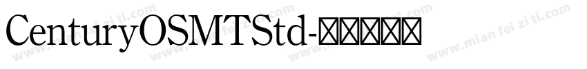 CenturyOSMTStd字体转换