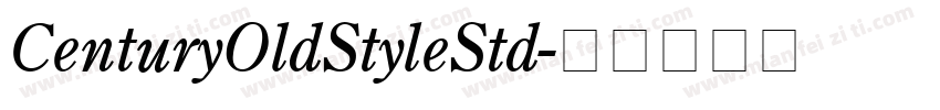 CenturyOldStyleStd字体转换