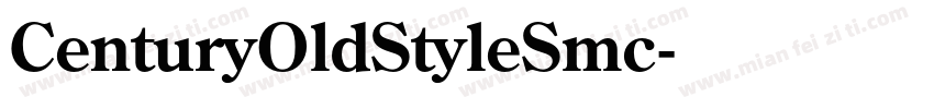 CenturyOldStyleSmc字体转换