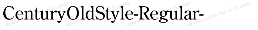 CenturyOldStyle-Regular字体转换