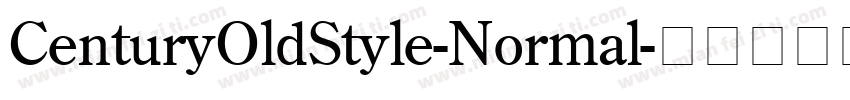 CenturyOldStyle-Normal字体转换