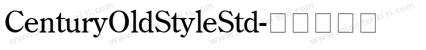 CenturyOldStyleStd字体转换
