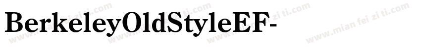 BerkeleyOldStyleEF字体转换