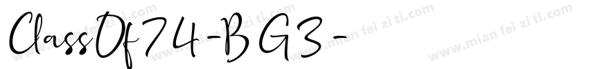 ClassOf74-BG3字体转换