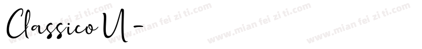 ClassicoU字体转换