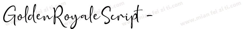 GoldenRoyaleScript字体转换