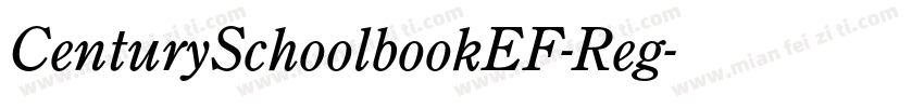 CenturySchoolbookEF-Reg字体转换