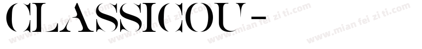 ClassicoU字体转换