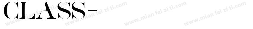 class字体转换