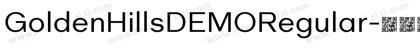 GoldenHillsDEMORegular字体转换