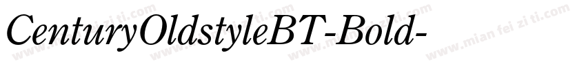 CenturyOldstyleBT-Bold字体转换