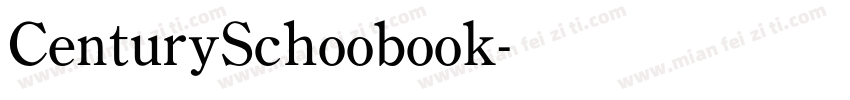 CenturySchoobook字体转换