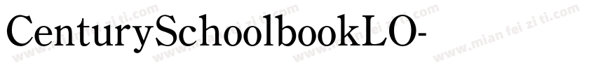 CenturySchoolbookLO字体转换