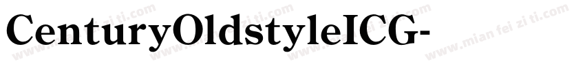 CenturyOldstyleICG字体转换