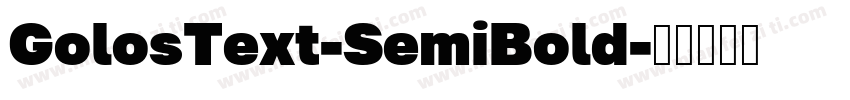 GolosText-SemiBold字体转换