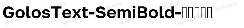 GolosText-SemiBold字体转换