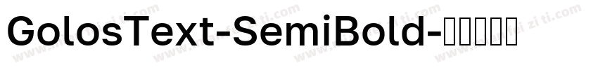 GolosText-SemiBold字体转换