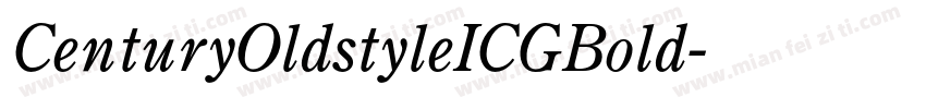 CenturyOldstyleICGBold字体转换