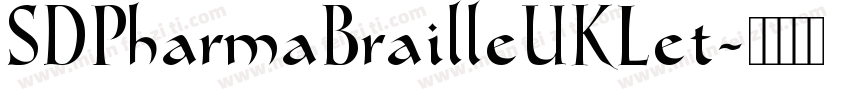 SDPharmaBrailleUKLet字体转换