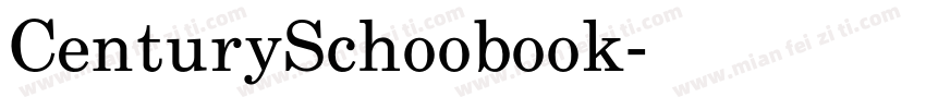 CenturySchoobook字体转换