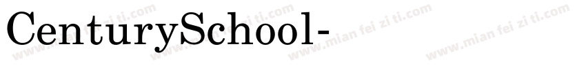 CenturySchool字体转换