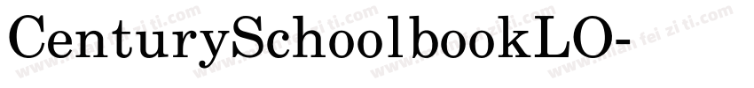 CenturySchoolbookLO字体转换