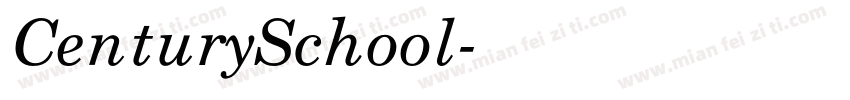 CenturySchool字体转换