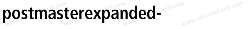 postmasterexpanded字体转换