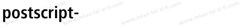 postscript字体转换