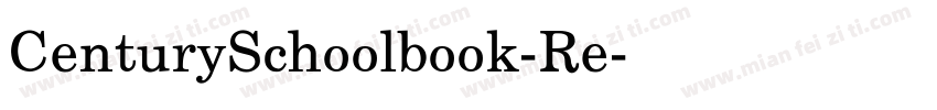 CenturySchoolbook-Re字体转换