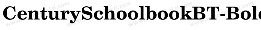 CenturySchoolbookBT-BoldCond字体转换