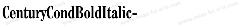 CenturyCondBoldItalic字体转换