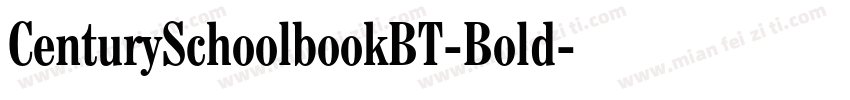 CenturySchoolbookBT-Bold字体转换