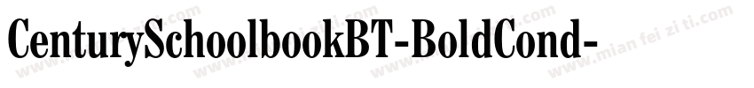 CenturySchoolbookBT-BoldCond字体转换