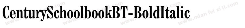 CenturySchoolbookBT-BoldItalic字体转换