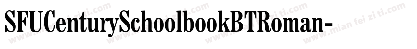 SFUCenturySchoolbookBTRoman字体转换