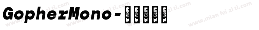 GopherMono字体转换