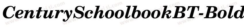 CenturySchoolbookBT-BoldCond字体转换