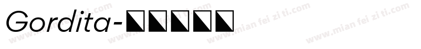 Gordita字体转换