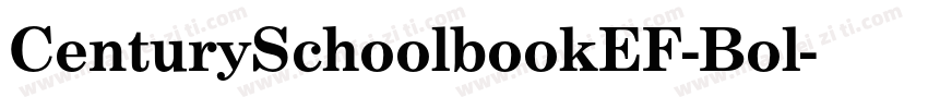 CenturySchoolbookEF-Bol字体转换