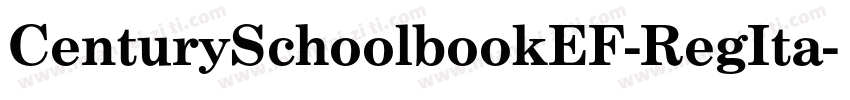 CenturySchoolbookEF-RegIta字体转换