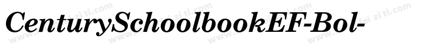 CenturySchoolbookEF-Bol字体转换