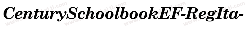 CenturySchoolbookEF-RegIta字体转换