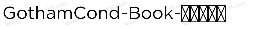 GothamCond-Book字体转换